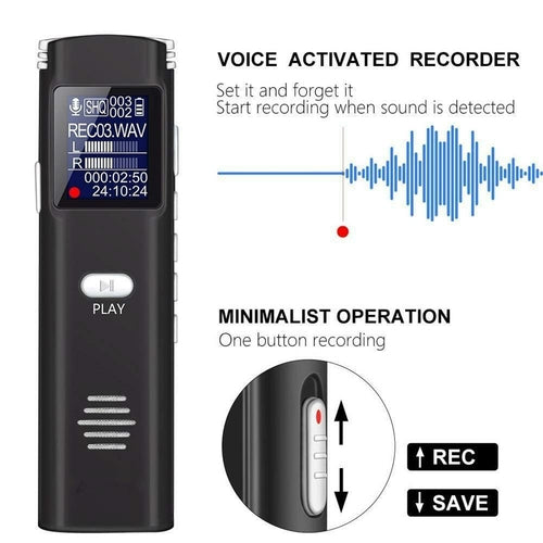 profession Smart noise reduction Digital Audio Recorder 8GB HD mini