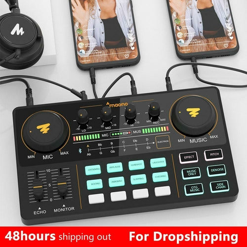 Microphone Mixer Professional Adjustable Volume Audio USB Instrument